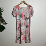 Fresh Produce  TShirt Dress Women M White Plant Print Coastal Beach Made in USA Photo 2