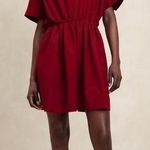 Banana Republic Short Sleeve Poplin Mini Dress, Small Photo 0