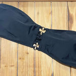 No Boundaries Black Strapless Bikini Top With Metal Ring Detail-NWOT Photo 0