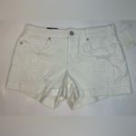 BLANKNYC NWT The‎ Fulton Boyfriend Distressed Denim Roll Up Short White Size 28 Photo 2