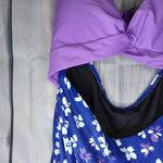 Summer Mae Purple and Blue Floral One Piece Swimsuit Photo 7