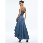 Alice + Olivia  Jeans Donella High Low Denim Skirt Brooklyn Blue Size 25 Photo 2