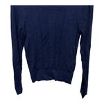 White House | Black Market Officer Blue Navy Cashmere Blend Crew Sweater Small Photo 4