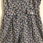 Vintage Carol Anderson Petites Blue White Daisy Floral Button Jumpsuit Romper Size 4P Photo 3