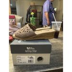 Spring Step  Wedge Sandals Estella in Beige Size‎ 37 Size 6.5-7 Slide Photo 1
