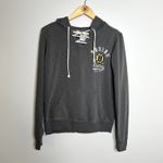 Boston Bruins Lace Up Gray Hooded Sweatshirt Photo 3