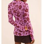 Free People  Lucky Shirtee Floral Shirt Lavender Sheer Mesh Retro Y2K 70s Small Photo 10