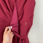 Jenny Packham Bridesmaids Chiffon Wrap Gown Burgundy 0 Photo 7