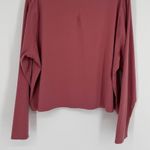 Lululemon Classic Fit Cotton Blend Long Sleeve Shirt Brier Rose Size 14 Athletic Photo 8