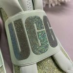 UGG  Glitter Sneaker Chunky Mint Green Spellout Graphic Strap Neutra Shoe Size 7 Photo 4