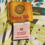 Ruby Rd . size 12 women's 3/4 sleeve jacket beaded neckline tropical pattern NWT Photo 7