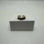 Valentino Garavani Sterling Silver Logo Ring Size 5 Photo 2