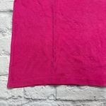 Handmade Vintage Glitter Puffy Paint Floral Logo Short Sleeve Shirt Pink Cropped Size M Photo 2