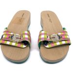 DR. SCHOLL'S x KATE SPADE New York Bella Plaid Slide Sandal Pink Green White 7 Photo 1