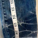 MOTHER Looker Ankle Fray Jeans Distressed Naughty Intentions Stretch 25 EUC Blue Photo 3