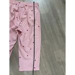 basic editions  classic fit Embroidered  capri pants Size M Elastic waist Photo 7