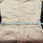 Anthropologie  pilcro The Kit Denim Romper Jumpsuit‎ Pink Short Sleeve Utility 8 Photo 9
