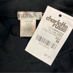 Bozzolo  Black Asymmetrical Crop Tank Top Photo 6