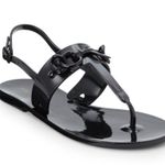 Rebecca Minkoff  Black Petra Jelly T-Strap Sandal Photo 0