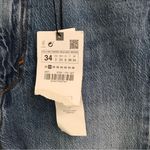 ZARA  high waist wide leg split flare denim jeans 2 Photo 6