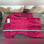 Anthropologie Endless Rose LONG SLEEVE CROCHET MINI‎ DRESS size large NWT Photo 6