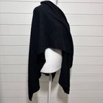 Chico's  Powell Ruana Covering Ruana Black Poncho‎ Wool Blend One Size Photo 2