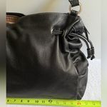 Guy Laroche Elegant Black Pebbled Leather Drawstring
Shoulder Tote Bag Photo 7