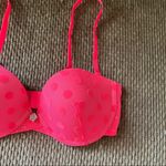 Anthropologie By Eloise Neon Pink Coral Mesh Swiss Dot Convertible Strap Bra 34C Photo 10