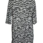 Chico's Chico’s Jessie textured zebra striped faux wrap knee length dress US size 12 Photo 2