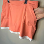 Peter Millar Womens XL Sally 16″ Skort With Trim- Saffron/White Photo 4