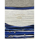 Allison Daley Women's  Blue & White Striped Short Sleeve Shirt Size M/M Photo 1