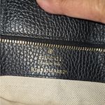 Gucci  Swing Leather Tote Bag Black Pebbled Calfskin Authentic Photo 6