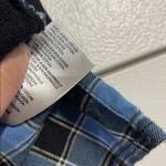 Anthropologie  PILCRO WOMENS BLACK/BLUE PLAID FLANNEL PULLOVER SWEATSHIRT XS Photo 6