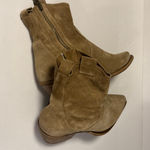 Sundance Tan Suede Women’s Ankle Boots – Made in Italy Size 10 Photo 4