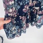 Adrianna Papell Womens Off Shoulder Blouson Burnout Dress Dress Purple Blue Sz 6 Photo 11