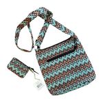 Vera Bradley NWT Sierra Stream Hipster Crossbody Bag with Wallet Coin Purse Photo 0