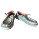 Hey Dude  Wendy Tropical Women's‎ 7 Blue Palm Tree Slip On Resort Casual Summer Photo 1