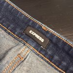 EXPRESS Dark Blue Kirby Slim, super high-rise jeans Photo 5