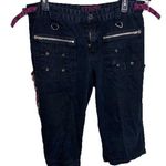 Tripp NYC Daang Goodman Black & Pink Plaid Crop Cargo Capri Pants Punk Goth Y2K Size undefined Photo 0