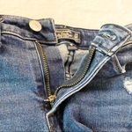 Abercrombie & Fitch Harper Low Rise Midi Jean Shorts Cuffed Distressed Size 00 Photo 6