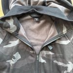Athleta Triumph Printed Hoodie Jacket Full Zip Camo Print Gray Black Size XS Photo 5