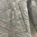 Grace Chuang floral jacquard formal blazer evening jacket pewter grey blue Gray Photo 8