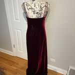 Ellen Tracy NWT Vintage y2k Linda Allard VELVET Gown beads spaghetti straps A-line Rave bright Photo 1