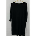 JM Collection  New Womens Black V-Neck Mini Dress Size L‎ 3/4 Sleeve NWT Photo 1