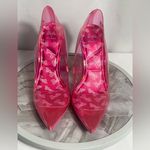 Aldo x Barbie BARBIESTESSY Pink Clear Pointed Toe Pumps Heels Size 7.5 New Photo 2