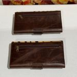 Lot Of 2 Real Handmade Animal Print Fur Leather Loop Closure Wallet/Hand Clutch Photo 9