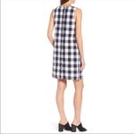 Adrianna Papell  gingham scallop trim shift black and white checkered dress sz 4 Photo 1