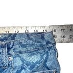 Seven7  Python Indigo Denim Shorts‎ Size 4 Fray Hem Weekend Shorts Photo 7