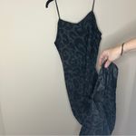 Chalmers green black animal print nightgown midi cotton women’s large/12 pajamas Photo 3