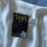Taylor Blue and White Patterned Dress Size XS Photo 3